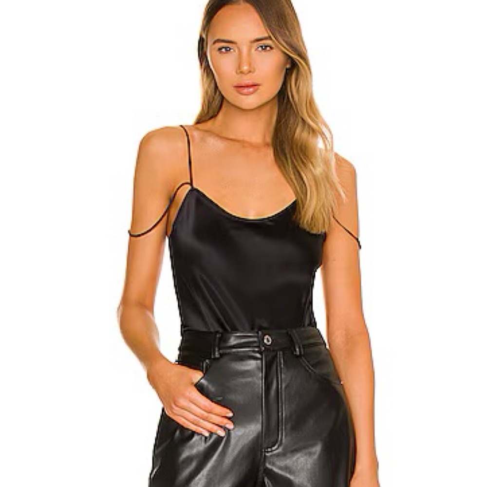 NWT✨ Cage Strappy Silk Cami in Black